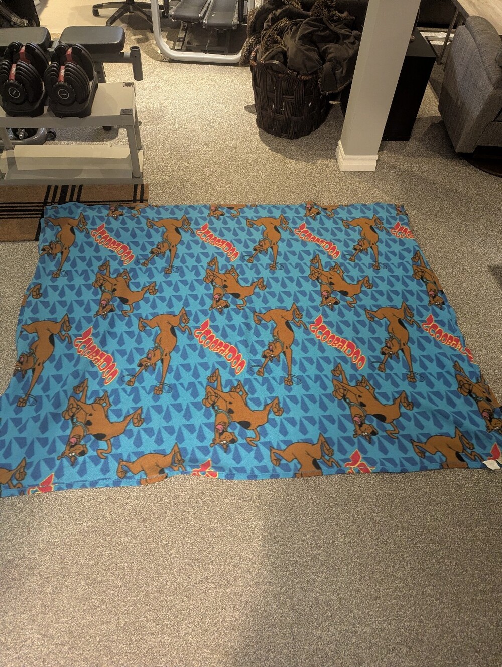 Y2K Official Scooby-Doo! Fleece Blanket 80x62